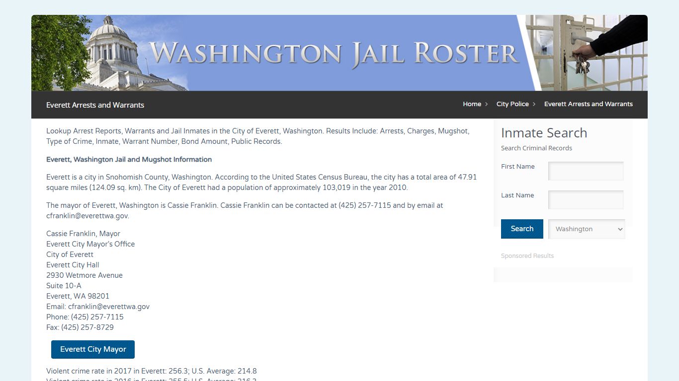Everett Arrests and Warrants | Jail Roster Search